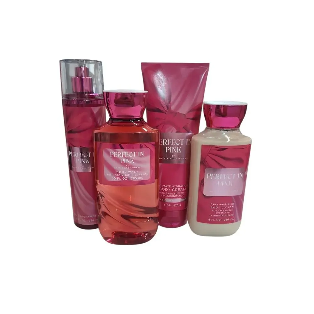 Bath & Body‎ Works Women's Perfect in Pink 4pcs Bundle Set Discontinued Coquette